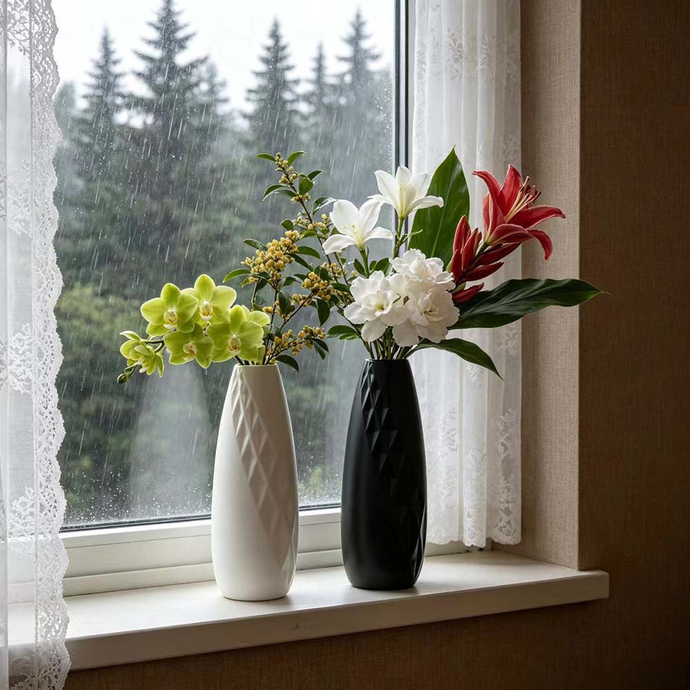 Geometric Textured Decorative Flower Vase Stornfeild