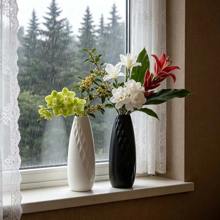 Geometric Textured Decorative Flower Vase Stornfeild