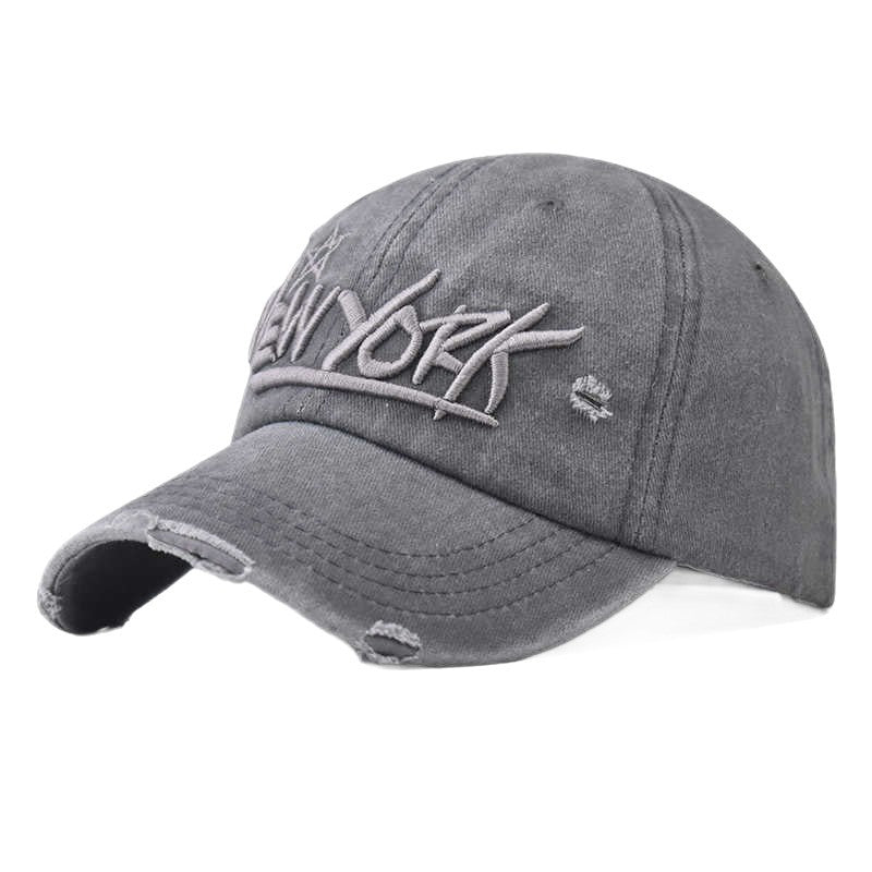 Men's Distressed Casual Embroidered Cap Stornfield