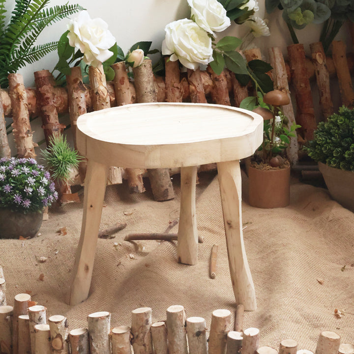 Elegant wood side table Stornfield
