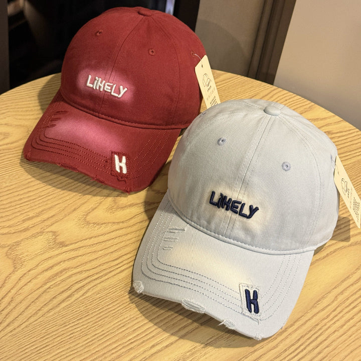 Women's Distressed Embroidered Baseball Cap Stornfield