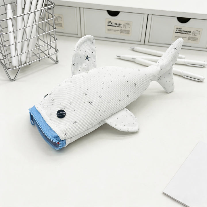 Plush Shark-Shaped Pencil Case Stornfield