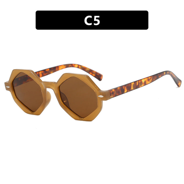 Ladies trendy sunglasses in modern octagonal design Stornfield