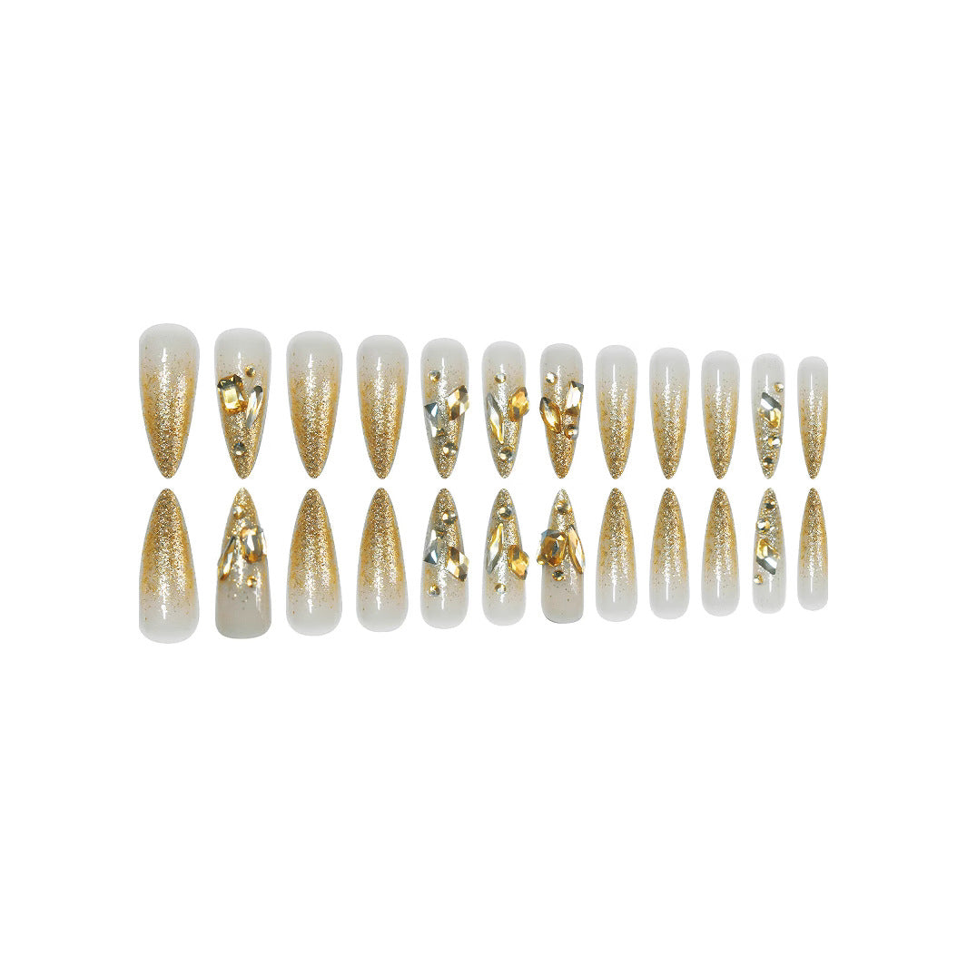 Glamorous Crystal-Embellished Nail Tips Stornfield