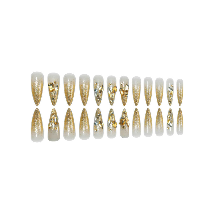 Glamorous Crystal-Embellished Nail Tips Stornfield