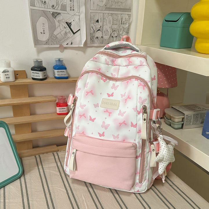 Cute Butterfly-Themed School Backpack Stornfield