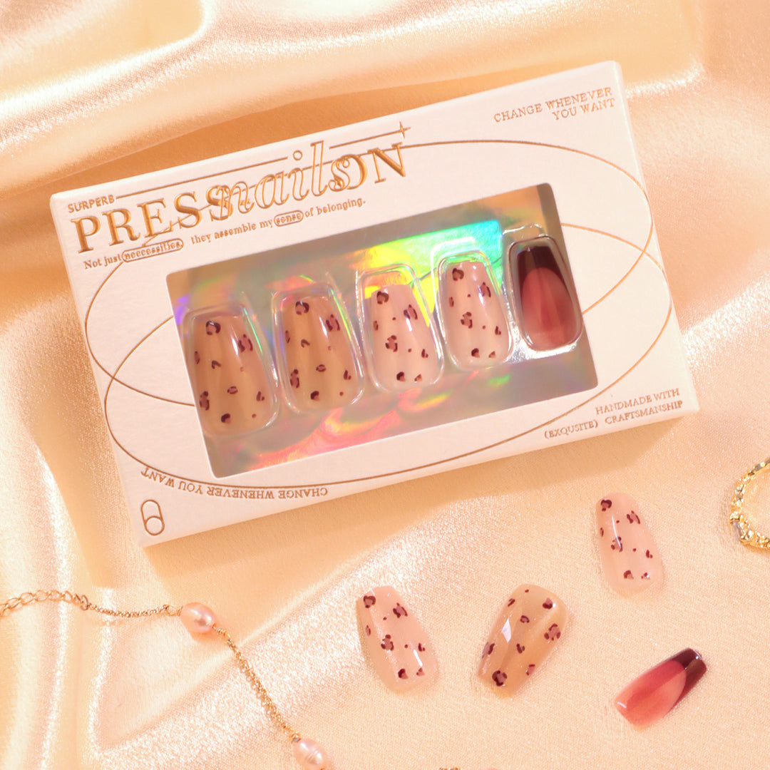 Artistic nail extensions with elegant glitter design Stornfield