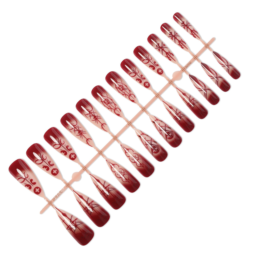 Elegant Artificial Nails with Unique Design Stornfield