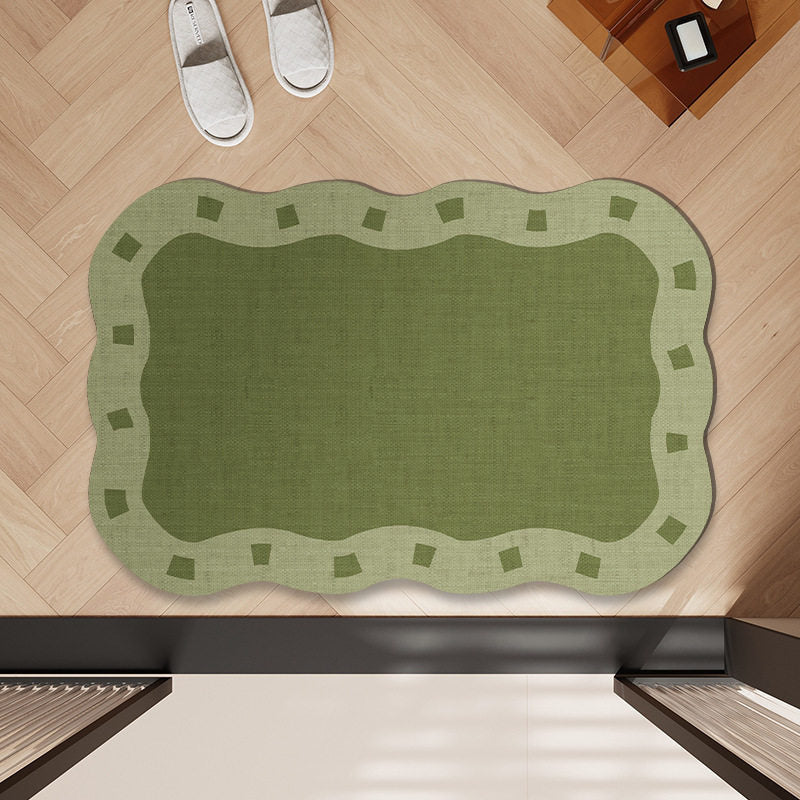 Floral Pattern Bath Mat