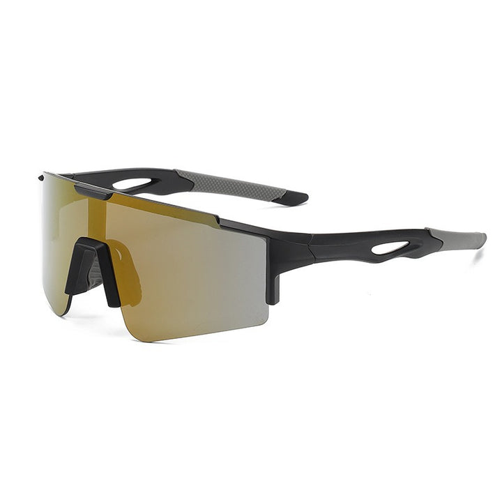 Unisex nan sporty polarizing bike sunglasses with a one-piece visor and non-slip temples Stornfield