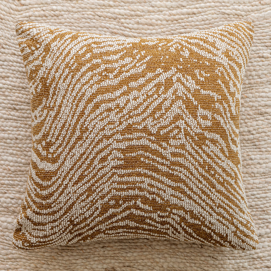 Fluffy decorative pillow with floral pattern