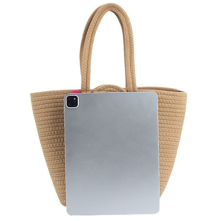 Beach bag with cheerful pom poms Stornfield