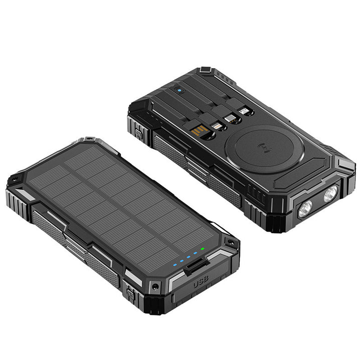 Solar Powerbank With Integrated LED Light Stornfield