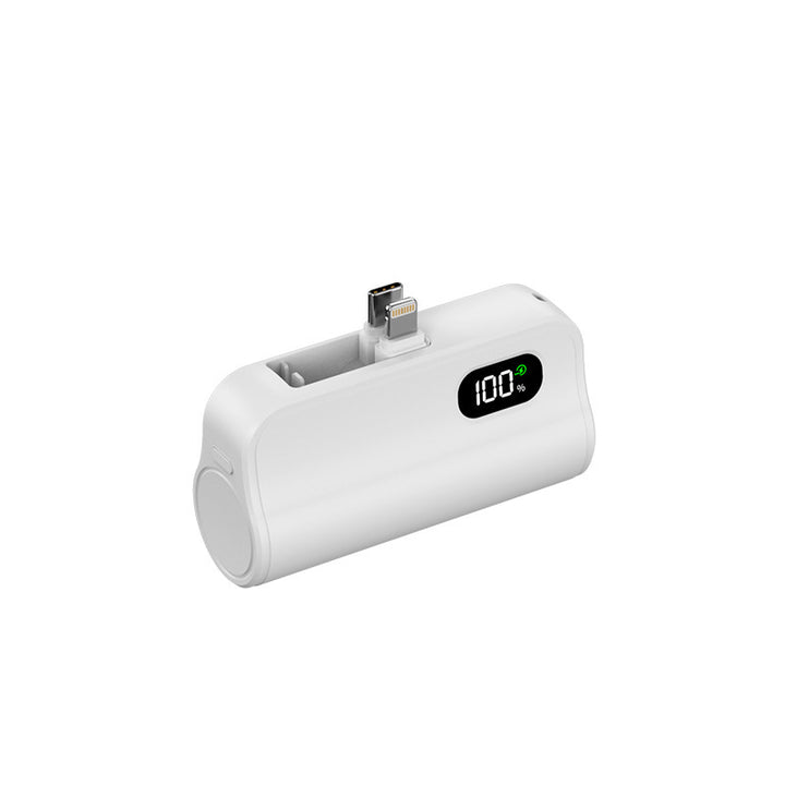 Compact power bank with integrated charging function and LED status display Stornfield