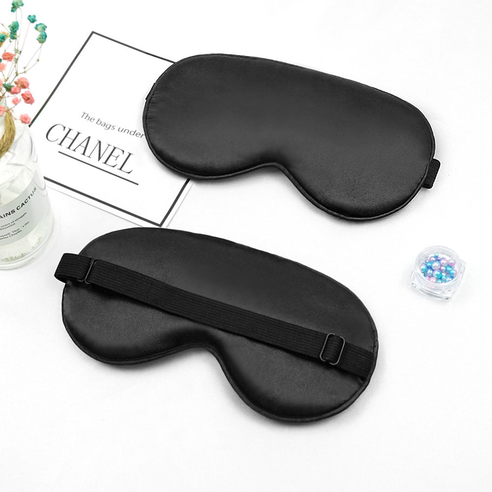 Unisex nan luxurious silk sleep mask with contoured eye cavity and adjustable elastic band Stornfield
