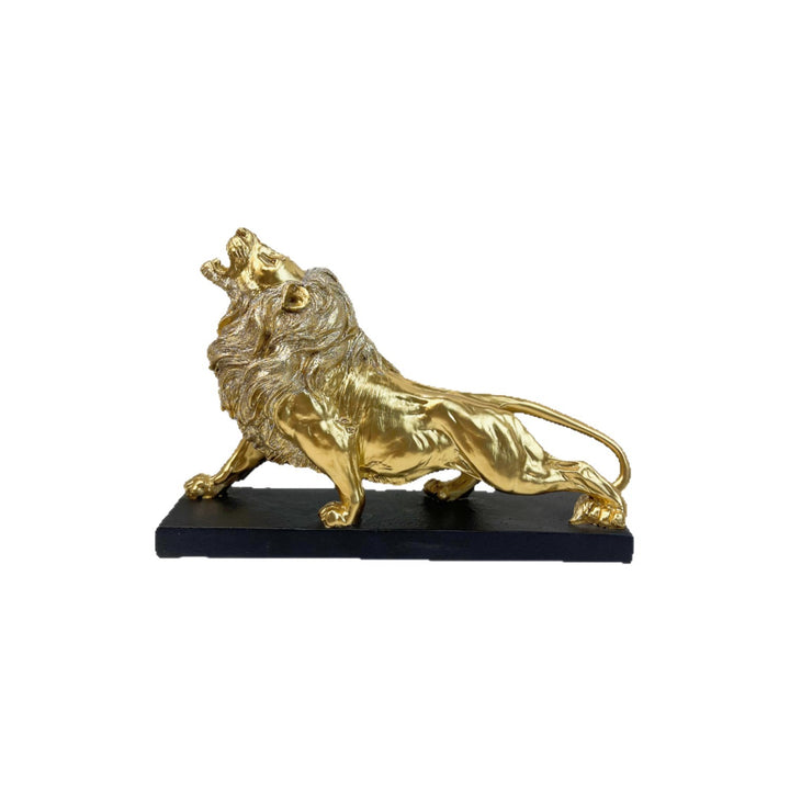 Decorative lion figure with golden details Stornfield