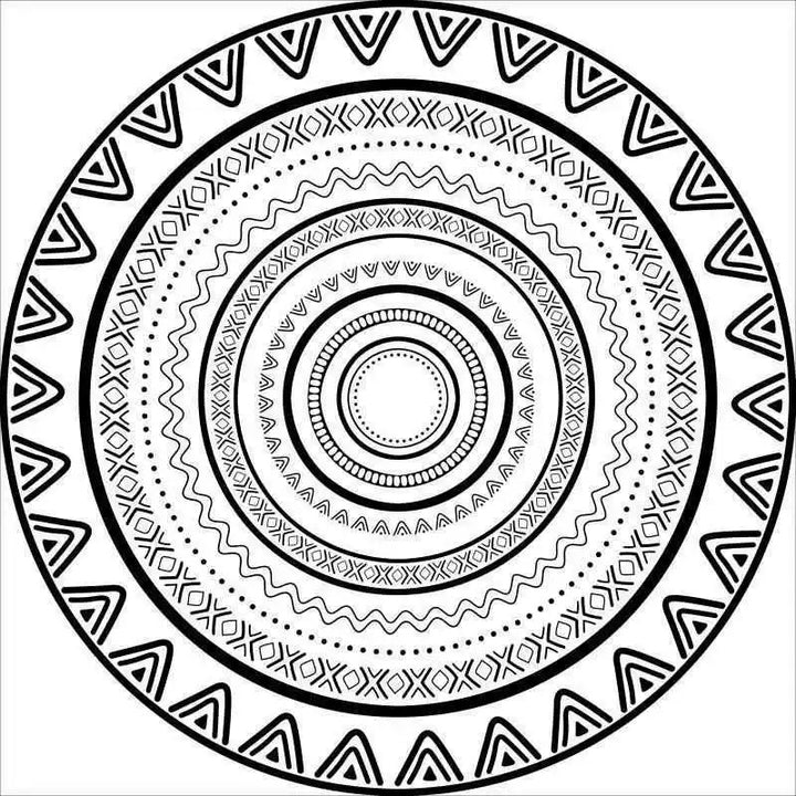 Round Vintage Area Rug