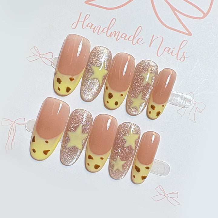 Premium French Tip Press-On Nails Stornfield