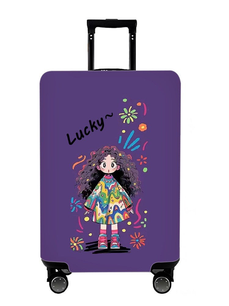 Unisex Hard Shell Suitcase with Colorful Monster Design Stornfield
