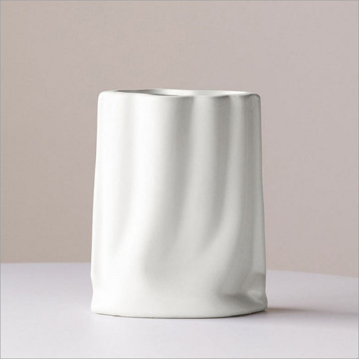Contemporary Metallic Decorative Vase