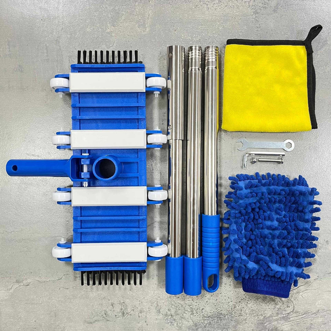 Professional telescopic stainless steel car wash and detailing mop kit Stornfield