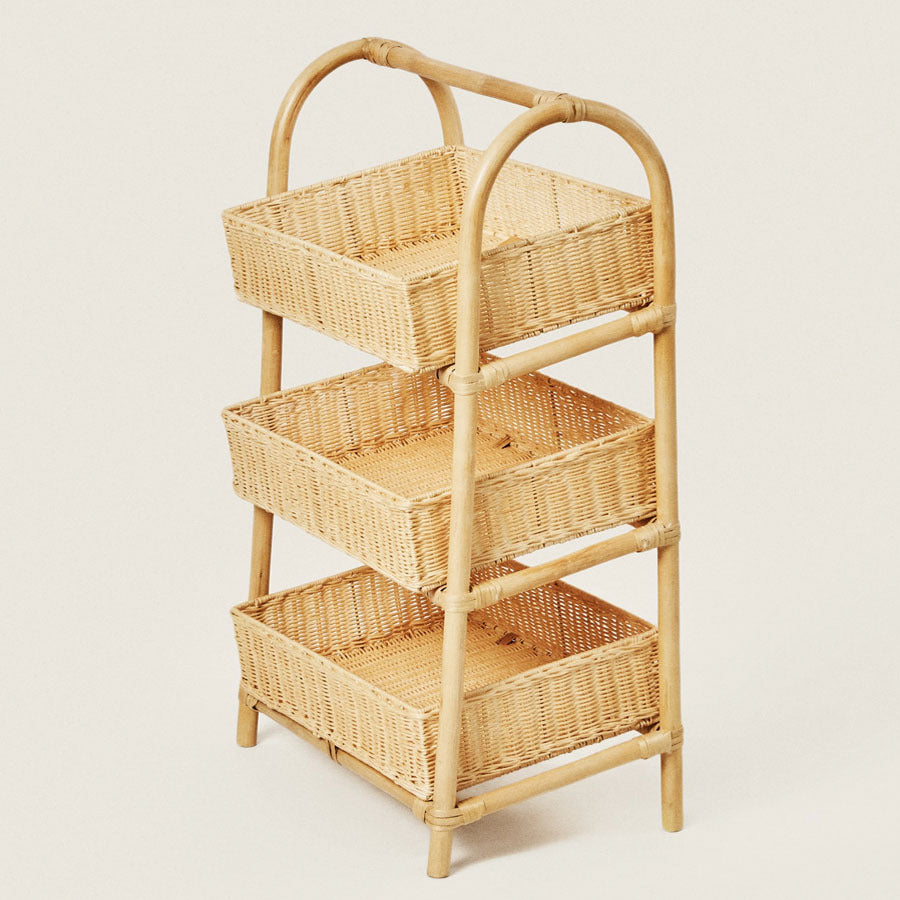 Multi-Tier Woven Storage Rack Stornfield
