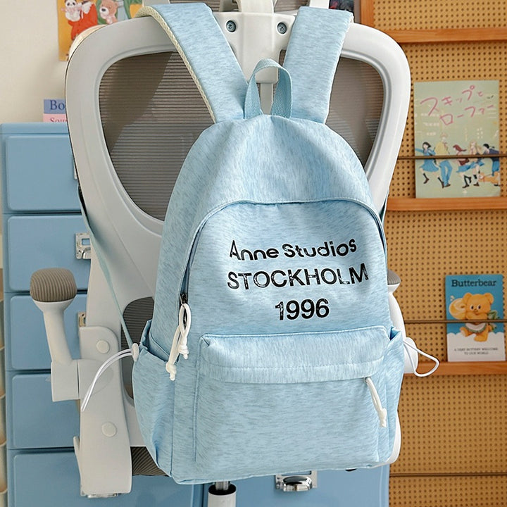Casual Lightweight Backpack with Cute Plush Charm Stornfield