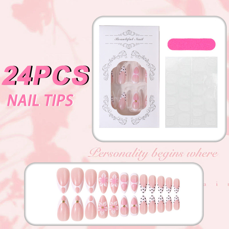 Artistic Floral Design Nail Tip Set Stornfield