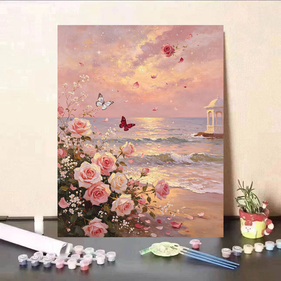 DIY Floral Landscape Paint by Numbers Kit Stornfield