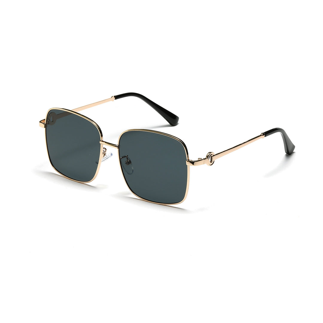 Ladies elegant square sunglasses with high-quality metal frame Stornfield