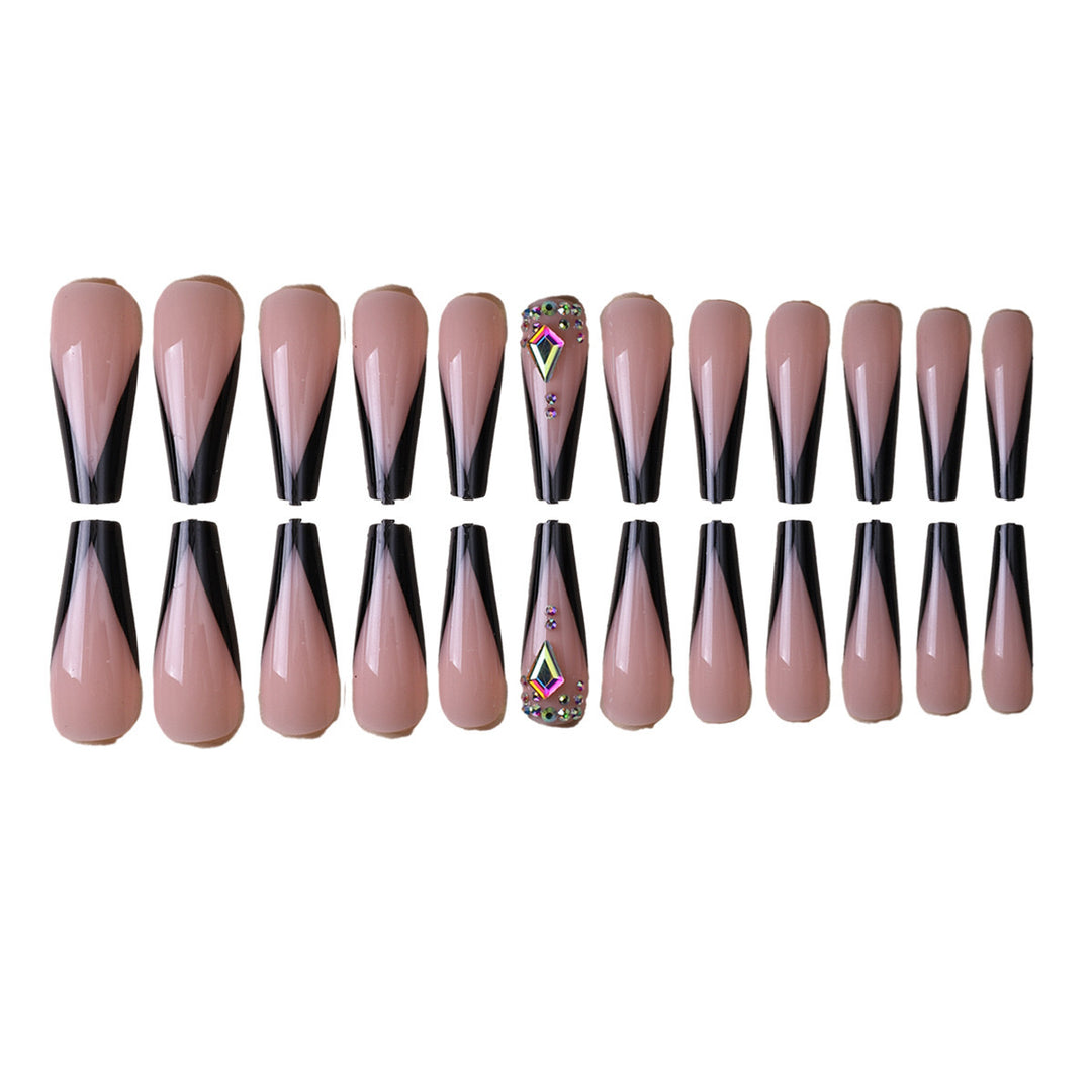 Artificial nail set with elegant tip accents Stornfield