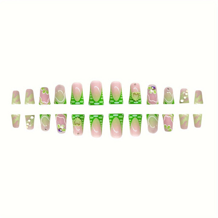 3D Floral Decorative Press-On Nails Stornfield
