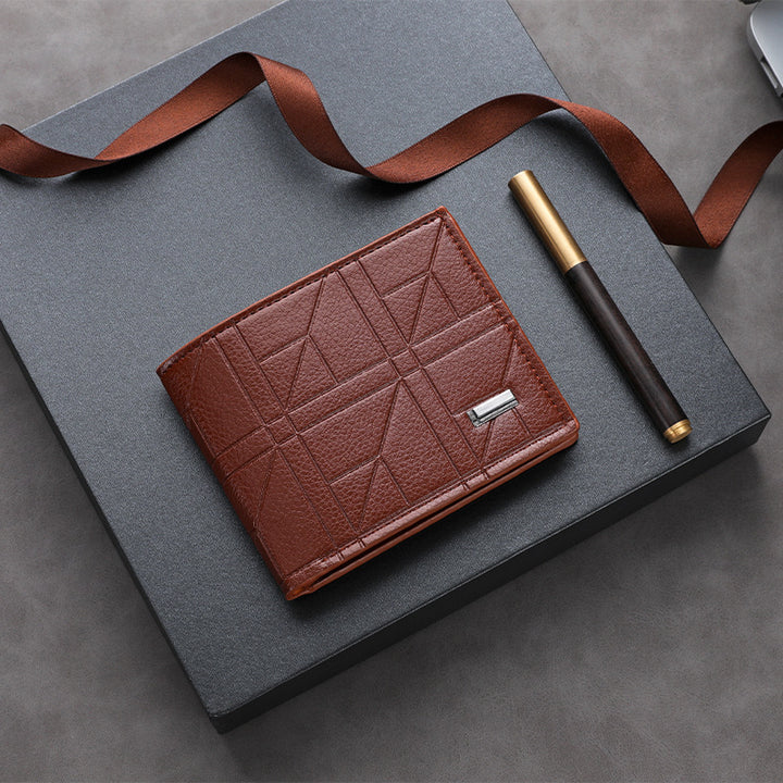 Textured Leather Passport Holder Stornfield