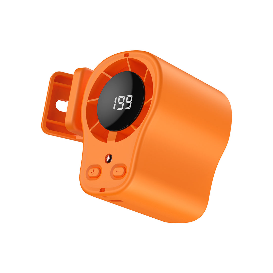 Unisex nan portable clip-on waist cooling fan with LED display Stornfield