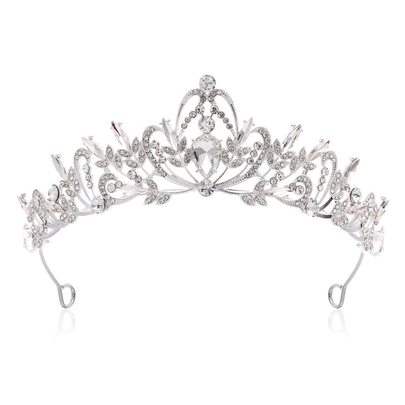 Ladies Elegant Hair Crown with Filigree Crystal Decorations Stornfield