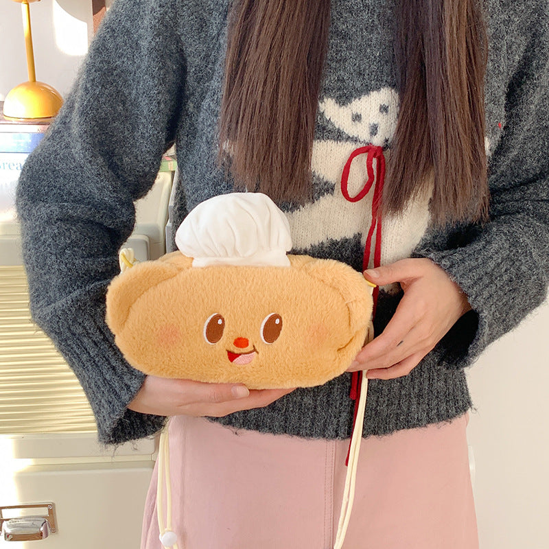 Plush Shoulder Bag with Unique Animal Motif Stornfield