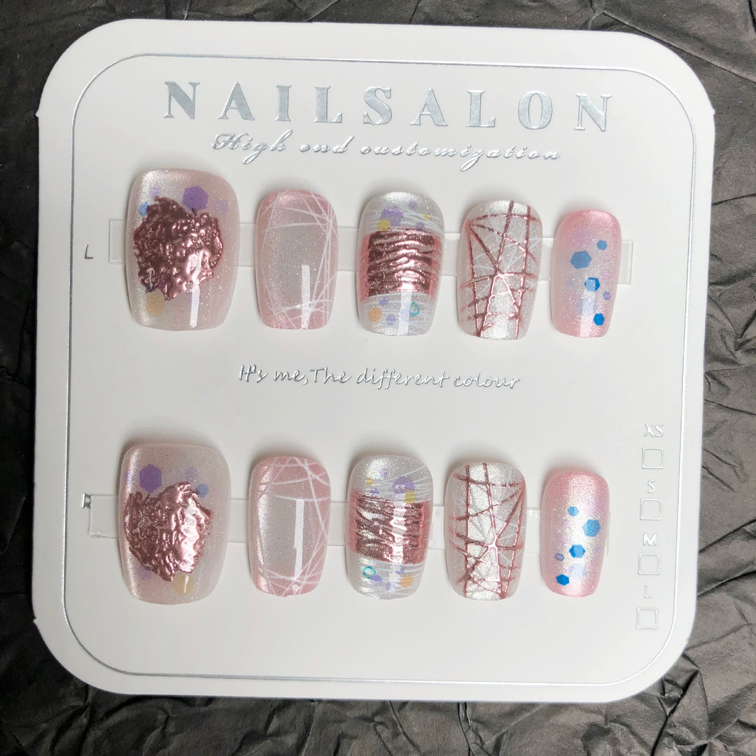 Premium Decorative Press-On Nail Art