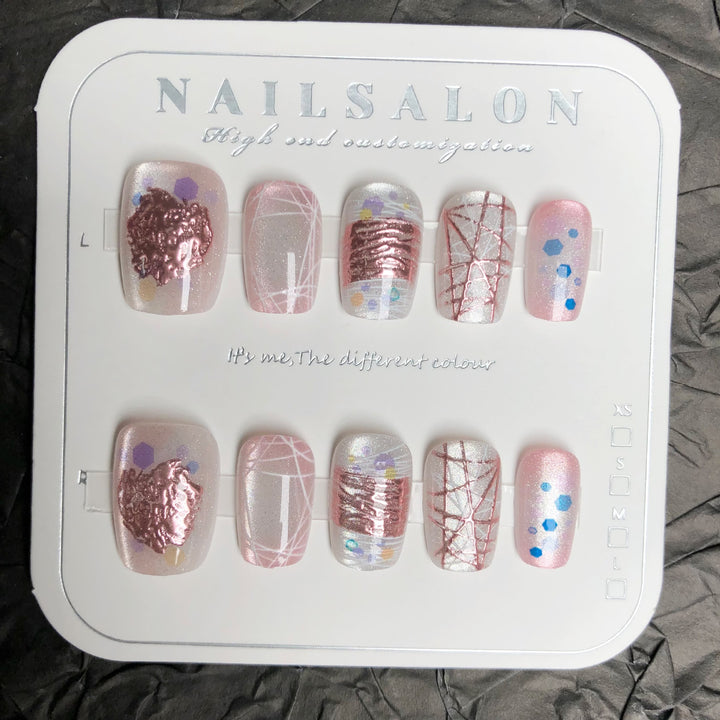 Premium Decorative Press-On Nail Art