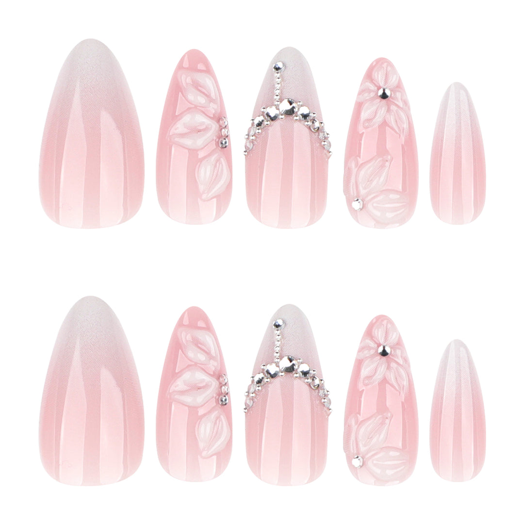 Artful stiletto nails with glitter accents Stornfield