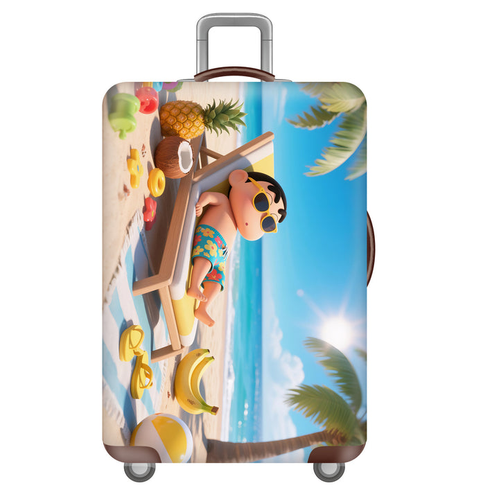 Unisex hard-shell suitcase with cheerful dinosaur motif Stornfield