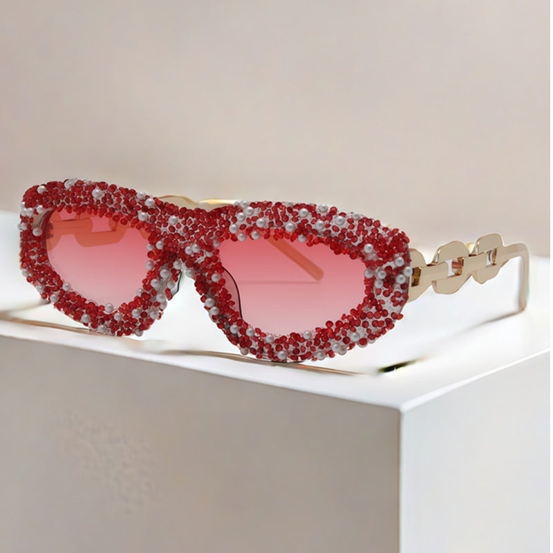 Ladies glamorous sunglasses with embellished frame Stornfield
