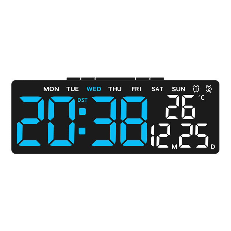 Digital weather alarm clock with large LED display and temperature display Stornfield
