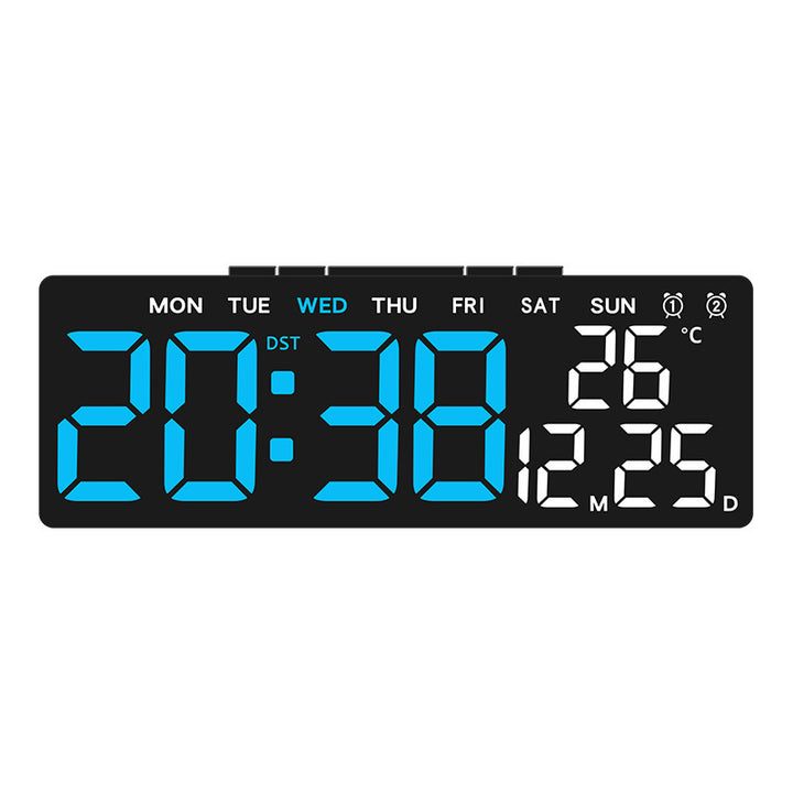Digital weather alarm clock with large LED display and temperature display Stornfield