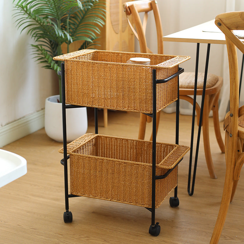 Unisex Rectangular Storage Basket made of high-quality wicker Stornfield