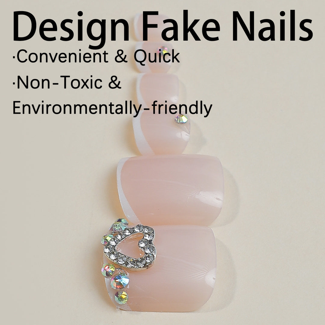 Nail art set with elegant glitter accents Stornfield