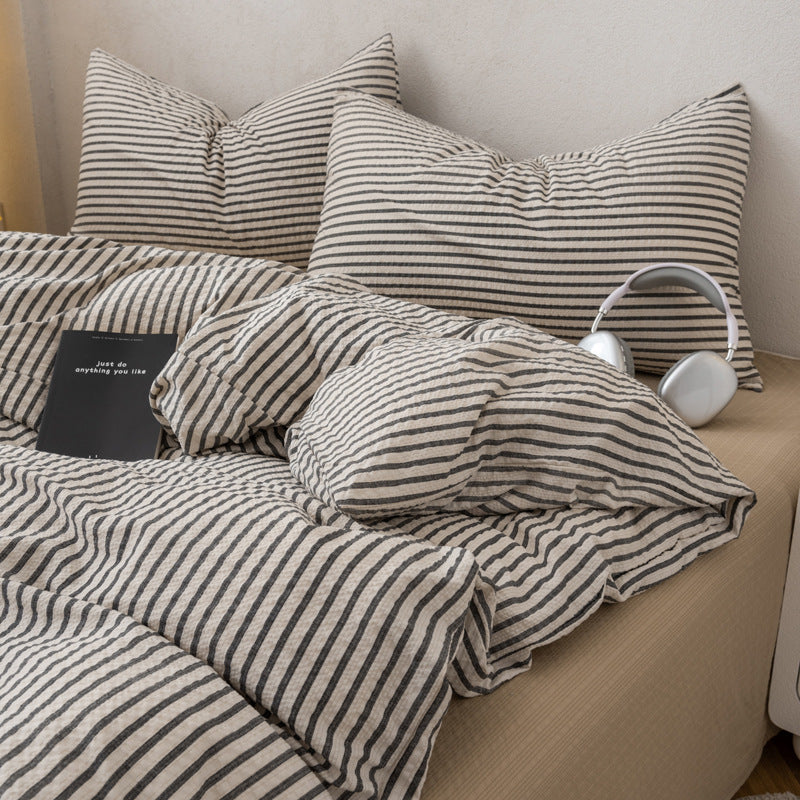 Lightweight Striped Comforter Set