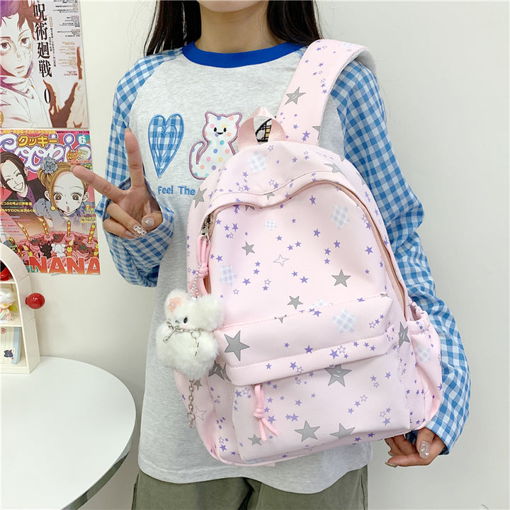 Girls' Star Patterned Backpack Stornfield