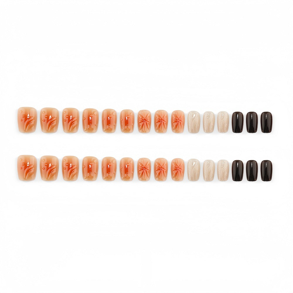 Artificial Nail Set with Beautiful 3D Flower Design Stornfield