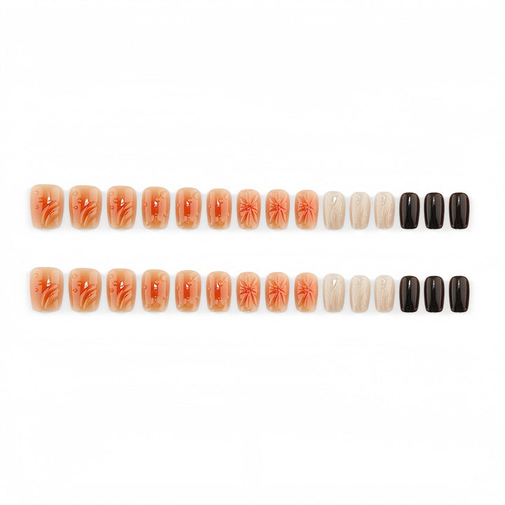 Artificial Nail Set with Beautiful 3D Flower Design Stornfield
