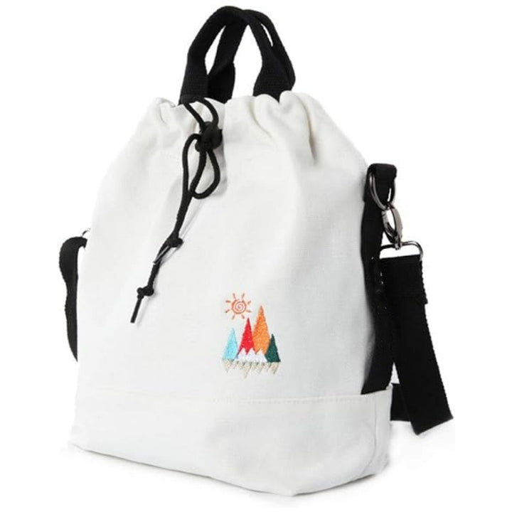 Leisure backpack with decorative embroidery and adjustable carrying system Stornfield